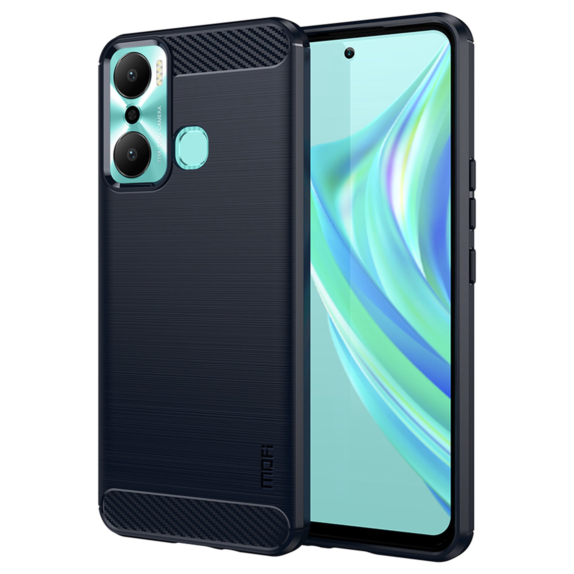 MOFI JK TPU Series-1 for Infinix Hot 20 Play 4G Carbon Fiber Brushed TPU Smartphone Case Drop-proof Phone Back Cover MOFI JK TPU Series-1 for Infinix Hot 20 Play 4G Carbon Fiber Brushed TPU Smartphone Case Drop-proof Phone Back Cover